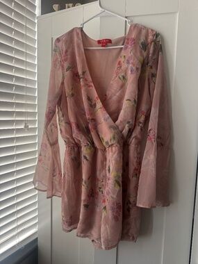 Guess Darla Romper - Vapor Rose Floral Pink